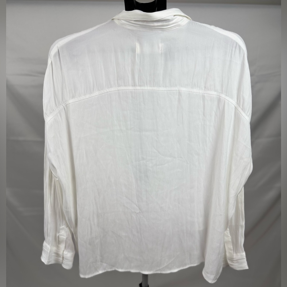 White Button-Up Blouse - image 3
